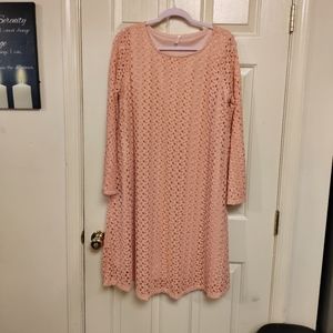 Pink Blush Plus Size Silhouette Dress, Size 16